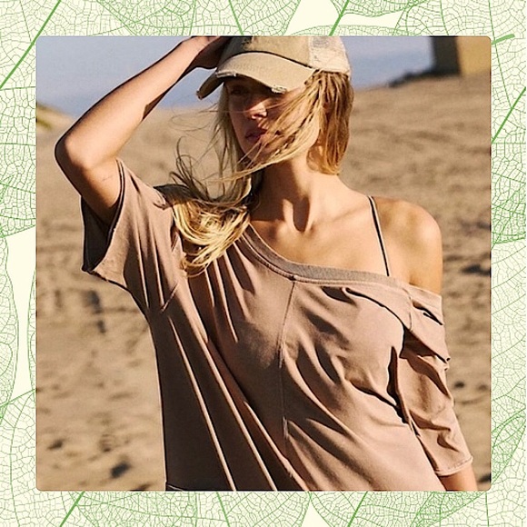 Free People, X-LARGE & Med. Hot Shot, SS, Shorts, Romper, MOCHA LATTE, NWT! - Picture 5 of 11